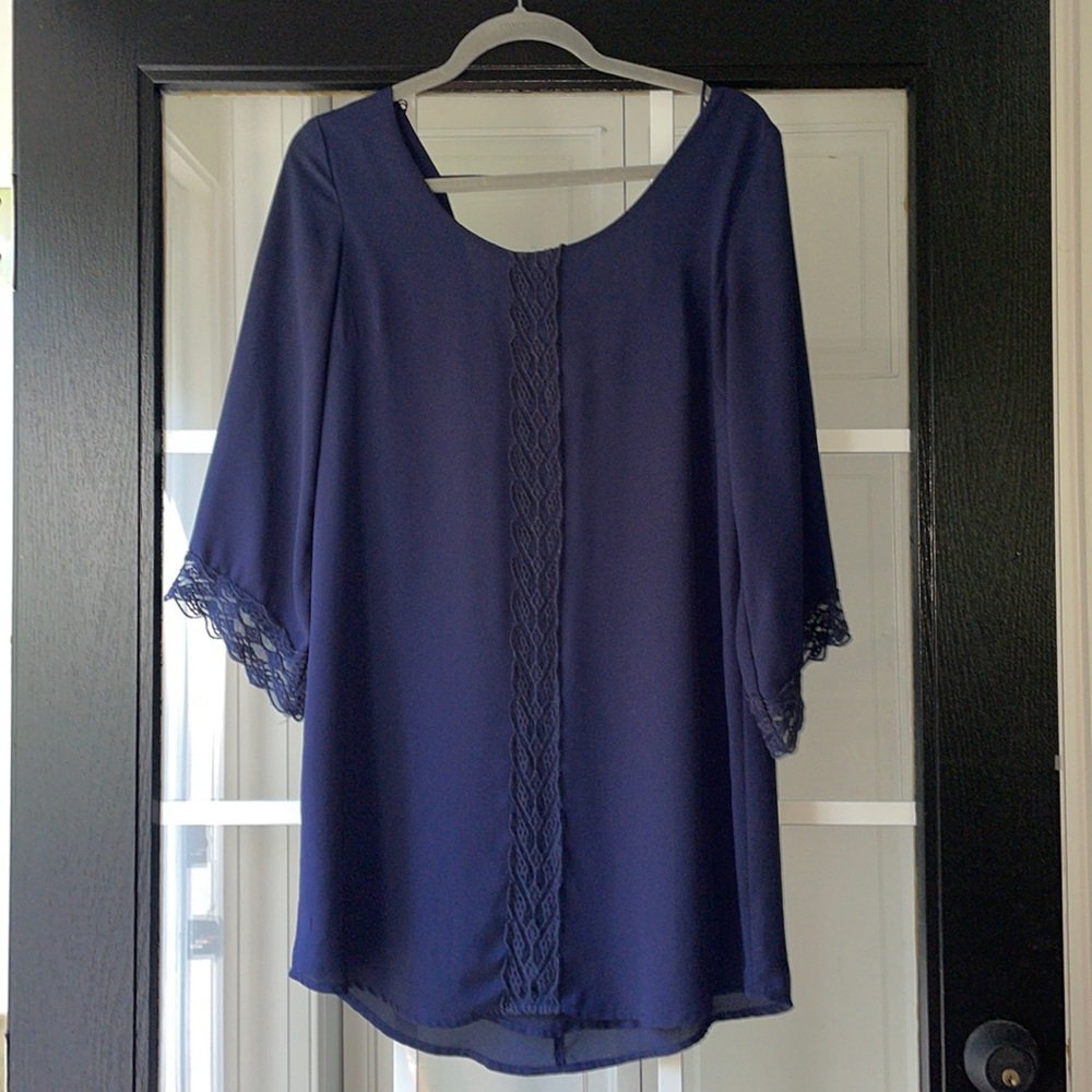 Navy ASTR slip dress size S.